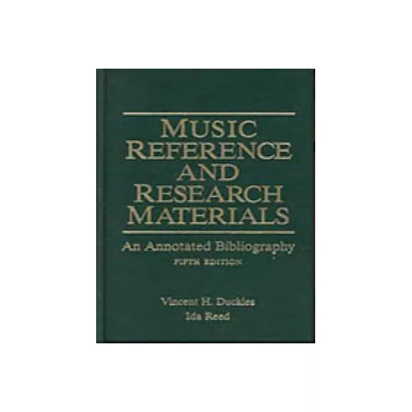 Music Reference &amp; Research Materials