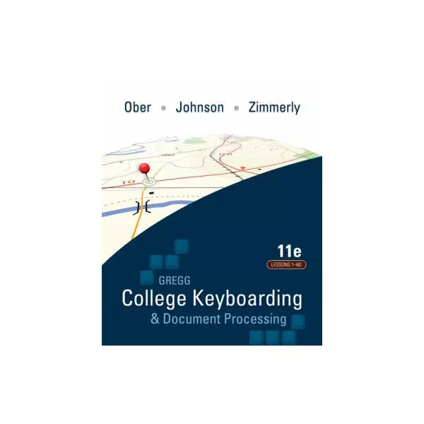Gregg College Keyboarding &amp; Document Processing (GDP) Lessons 1-60 text