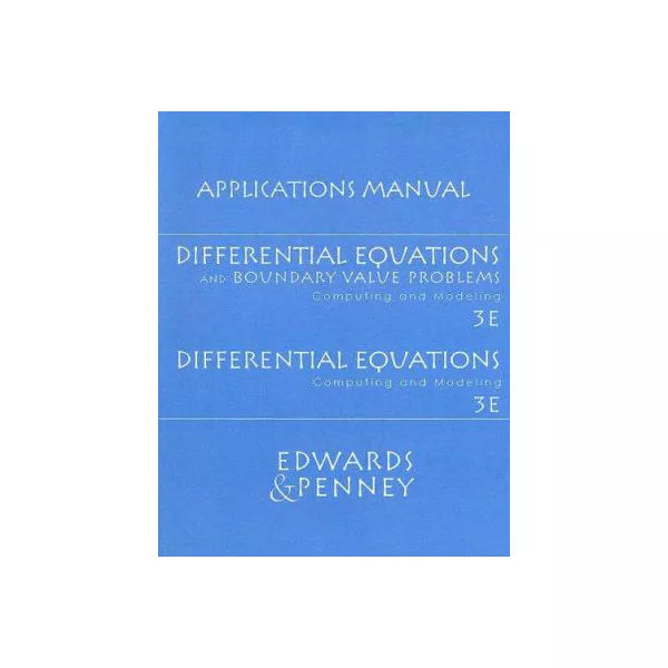 Differential Equations &amp; BVP (Appl Man)