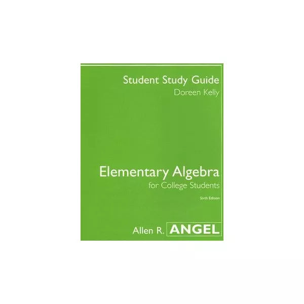 Elementary Algebra for Coll Stud (SG)