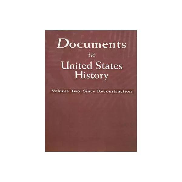 Documents in United States History (V2)