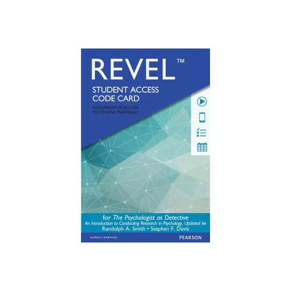 REVEL for Psychologist as Detective, The: An Introduction to Conducting Research in Psychology -- Access Card