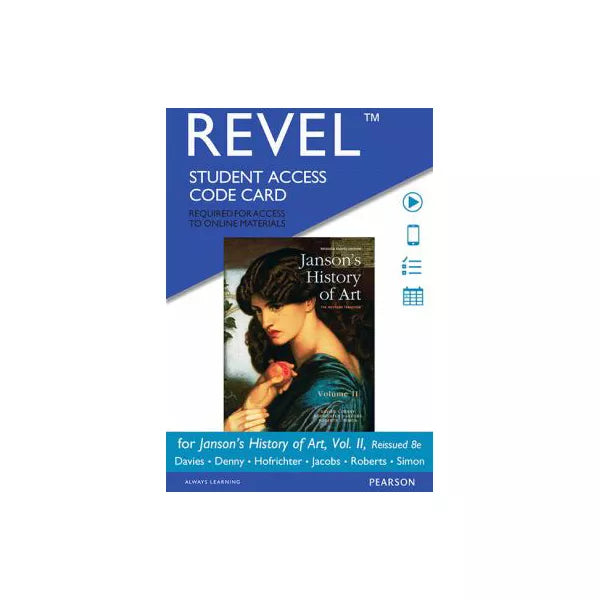 REVEL for Janson's History of Art, Volume 2 Reissued Edition -- Access Card