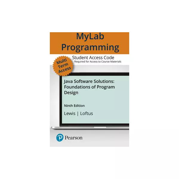 MyProgrammingLab with Pearson eText -- Access Card -- for Java Software Solutions