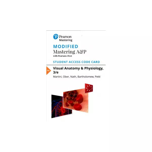 Modified MasteringA&amp;P with Pearson eText -- Standalone Access Card -- for Visual Anatomy &amp; Physiology
