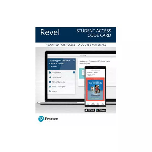 Revel for Learning U.S. History, Quarter 1 -- Access Card