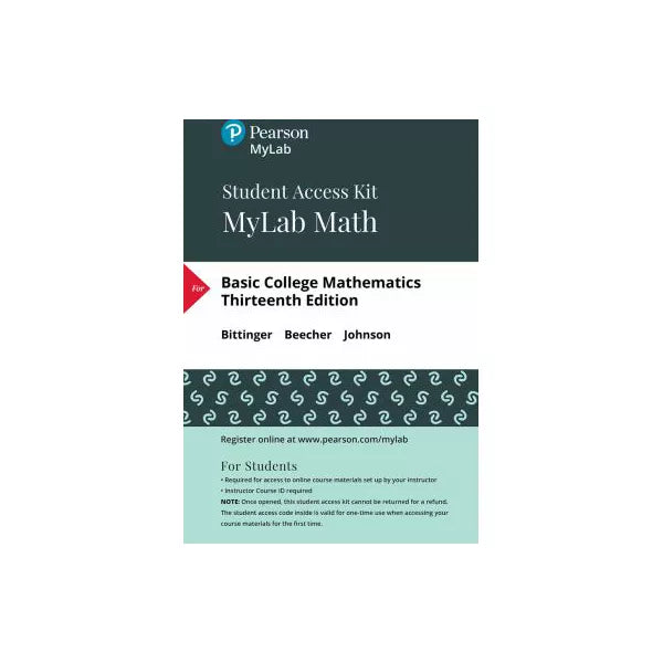 MyLab Math with Pearson eText -- Standalone Access Card -- for Basic College Mathematics
