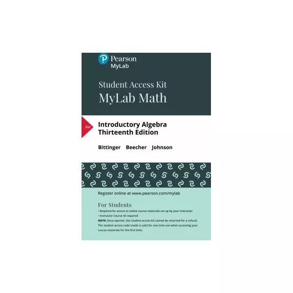 MyLab Math -- Standalone Access Card -- for Introductory Algebra