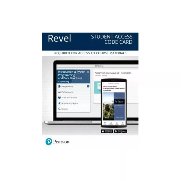 Revel for Introduction to Python Programming and Data Structures -- Access Card