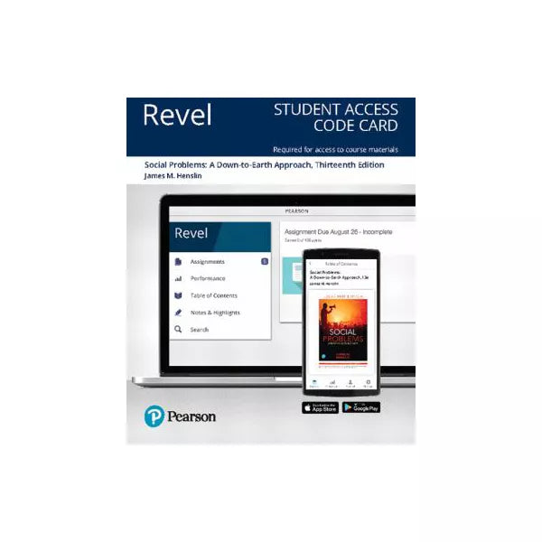 Revel for Social Problems: A Down-to-Earth Approach -- Access Card