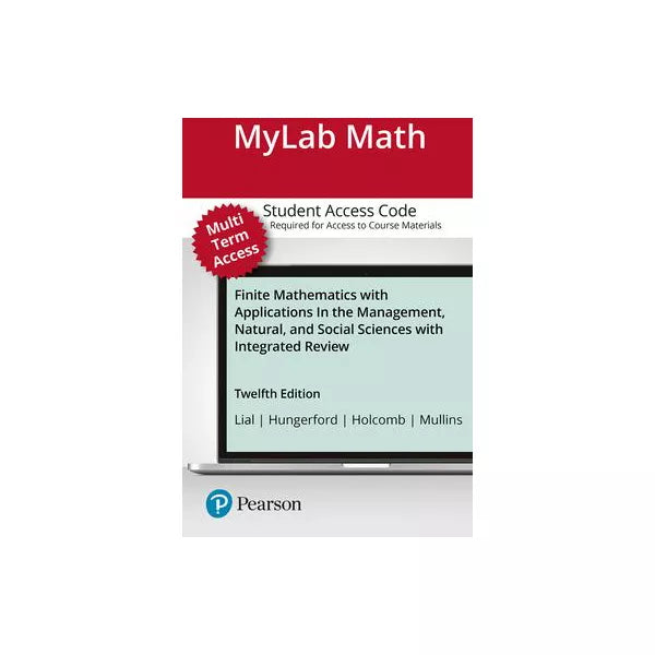 MyMathLab with Pearson eText -- Standalone Access Card -- for Finite Mathematics with Applications with Integrated Review
