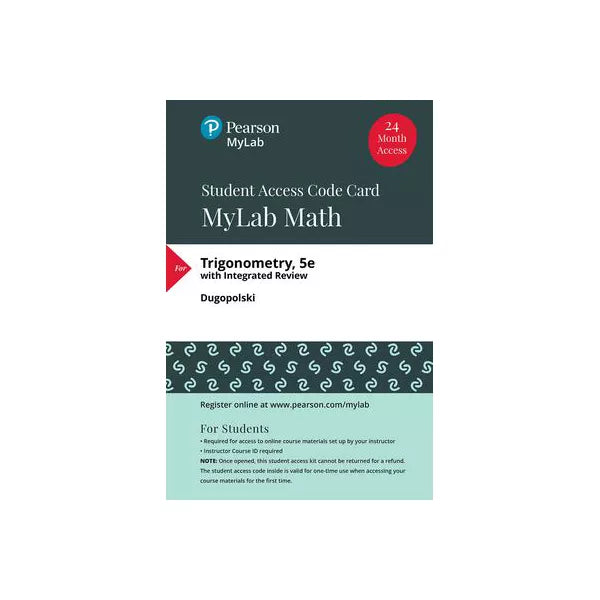 MyLab Math with Pearson eText -- Standalone Access Card -- for Trigonometry with Integrated Review