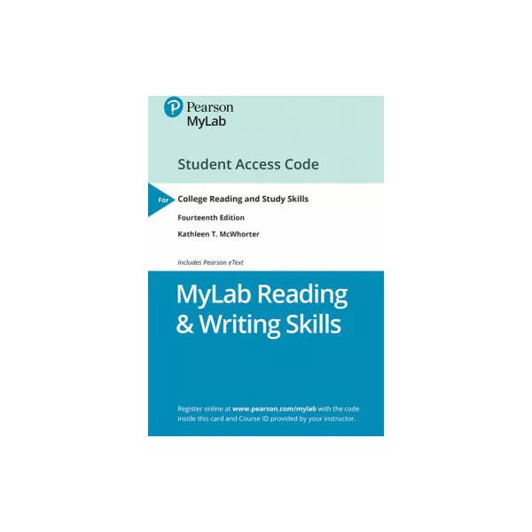 NEW MyLab Reading &amp; Writing Skills with Pearson eText -- Standalone Access Card -- for College Reading and Study Skills