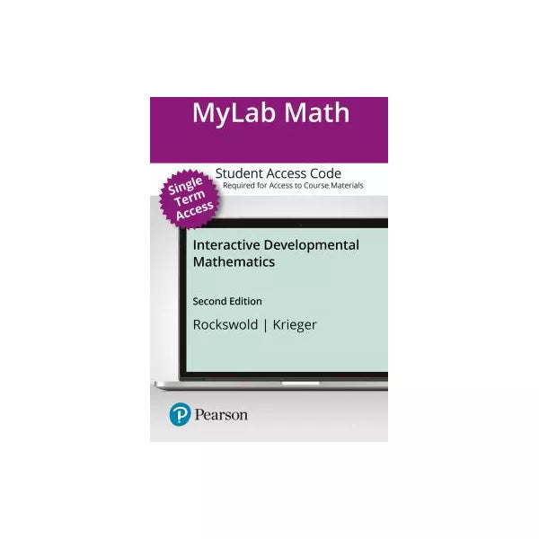 MyLab Math with Pearson eText -- 12-Week Access Card -- for Interactive Developmental Math