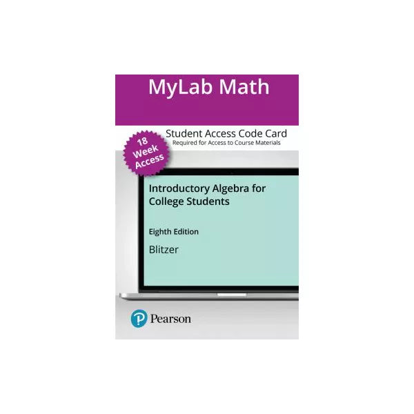 MyLab Math with Pearson eText -- Access Card -- for Introductory Algebra for College Students (18-Weeks)