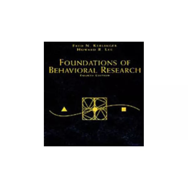 Foundations of Behavioral Research