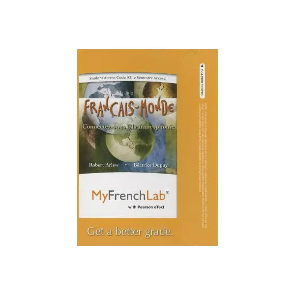 MyFrenchLab with Pearson eText -- Access Card -- Francais-Monde: Connectez-vous a la francophonie (one semester access)