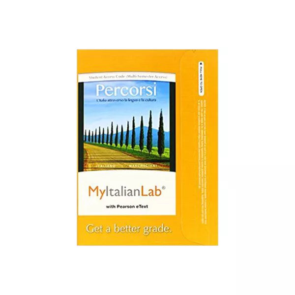 MyItalianLab with Pearson eText -- Access Card -- for Percorsi: L'Italia attraverso la lingua e la cultura (multi-semester)