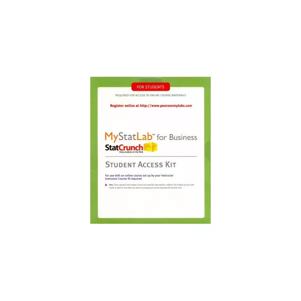 MyStatLab with eText for Business Statistics -- Standalone Access Card