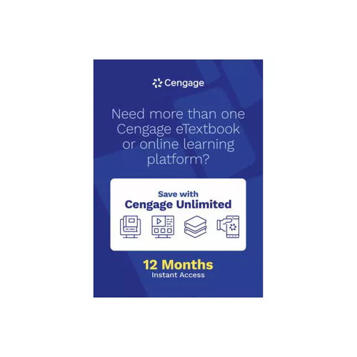 Cengage Unlimited, 1 year access (12 months)