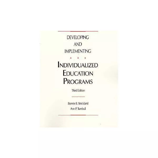 Developing &amp; Implementing Ind Educ Prog