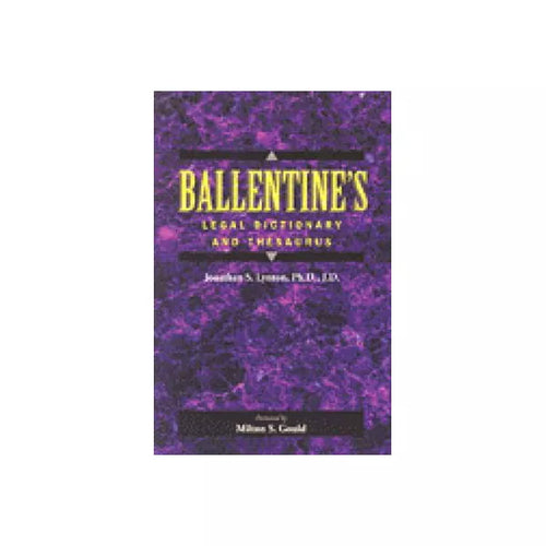 Ballentine's Legal Dictionary &amp; Thesaurus