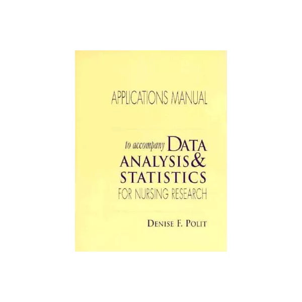 Data Analysis & Stat for Nursing Research (Appl Man)