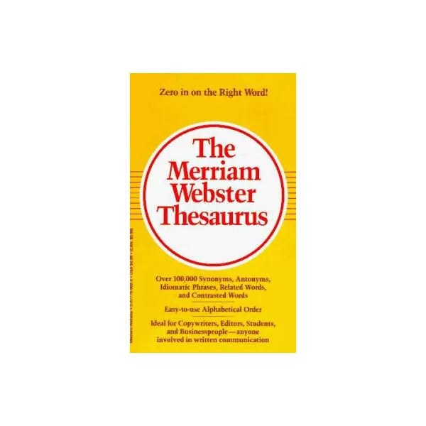 Merriam Webster Thesaurus (Rack Size)