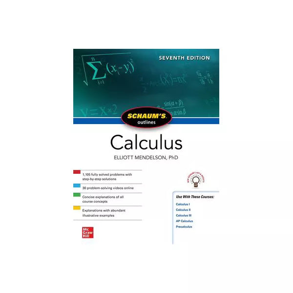 Schaum's Outline of Calculus, Seventh Edition